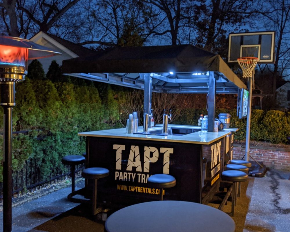Mobile bar trailer rental in Bergen County, New Jersey